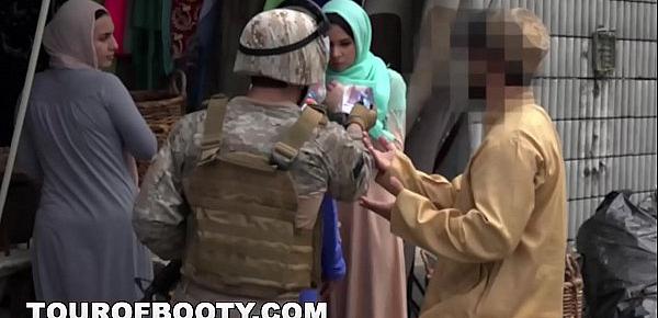  TOUR OF BOOTY - American Soldiers In The Middle East Shopping For Good Arab Pussy